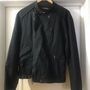 John Varvatos Asymmetrical Zip Moto Jacket